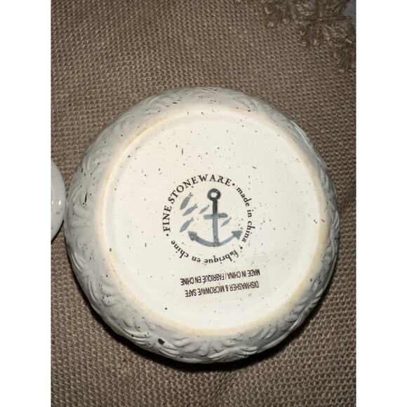 Anthropologie Ocean Explorer Seahorse Creamer Sand Dollar Sugar Bowl Bundle Set - Picture 11 of 12